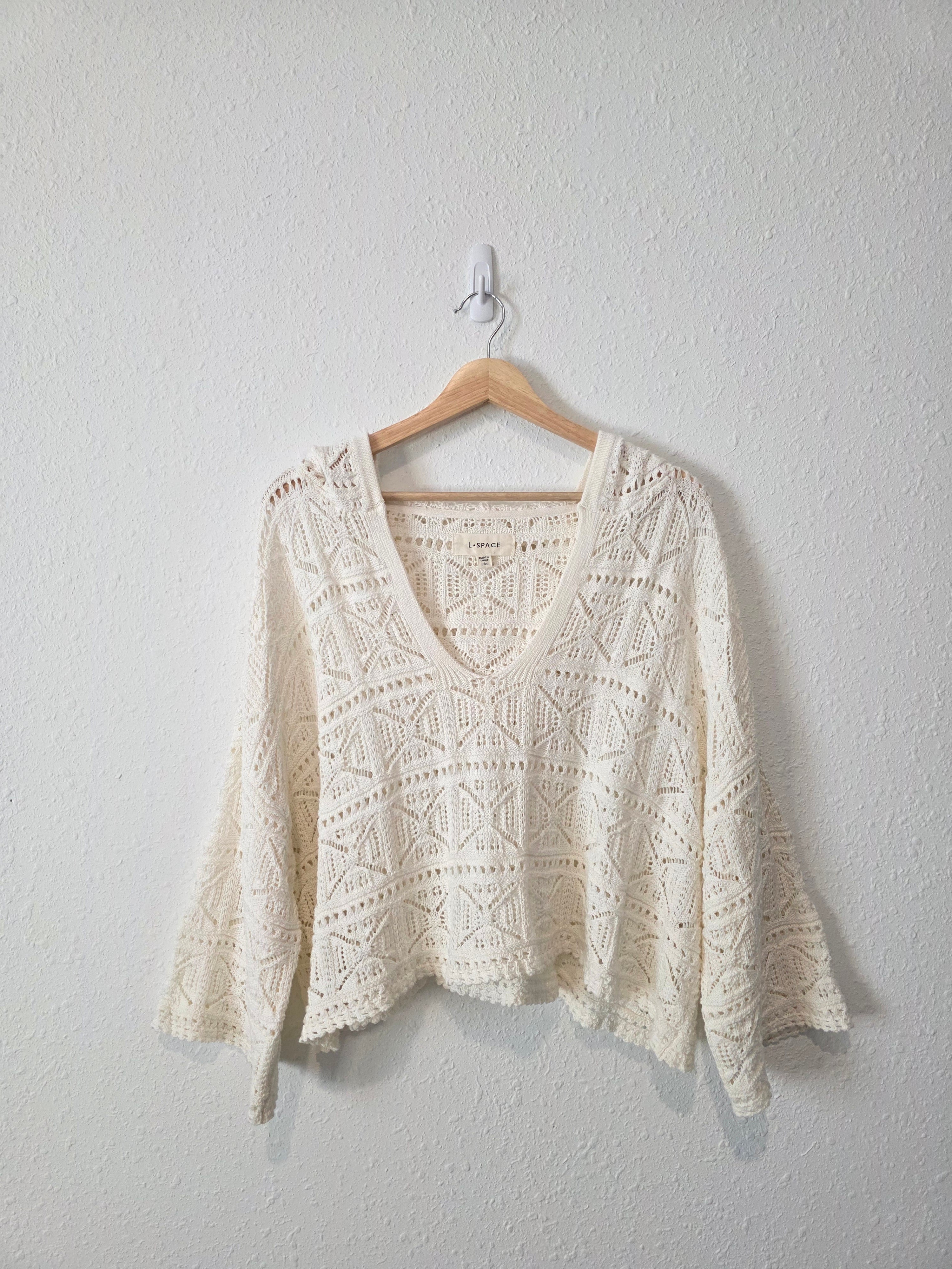 L Space Crochet Cotton Sweater (M)