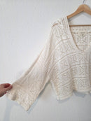 L Space Crochet Cotton Sweater (M)