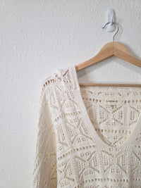 L Space Crochet Cotton Sweater (M)