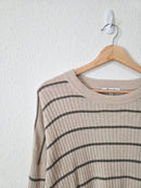 Madewell Striped Crewneck Sweater Tee (M)