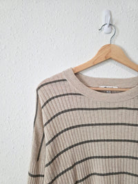 Madewell Striped Crewneck Sweater Tee (M)