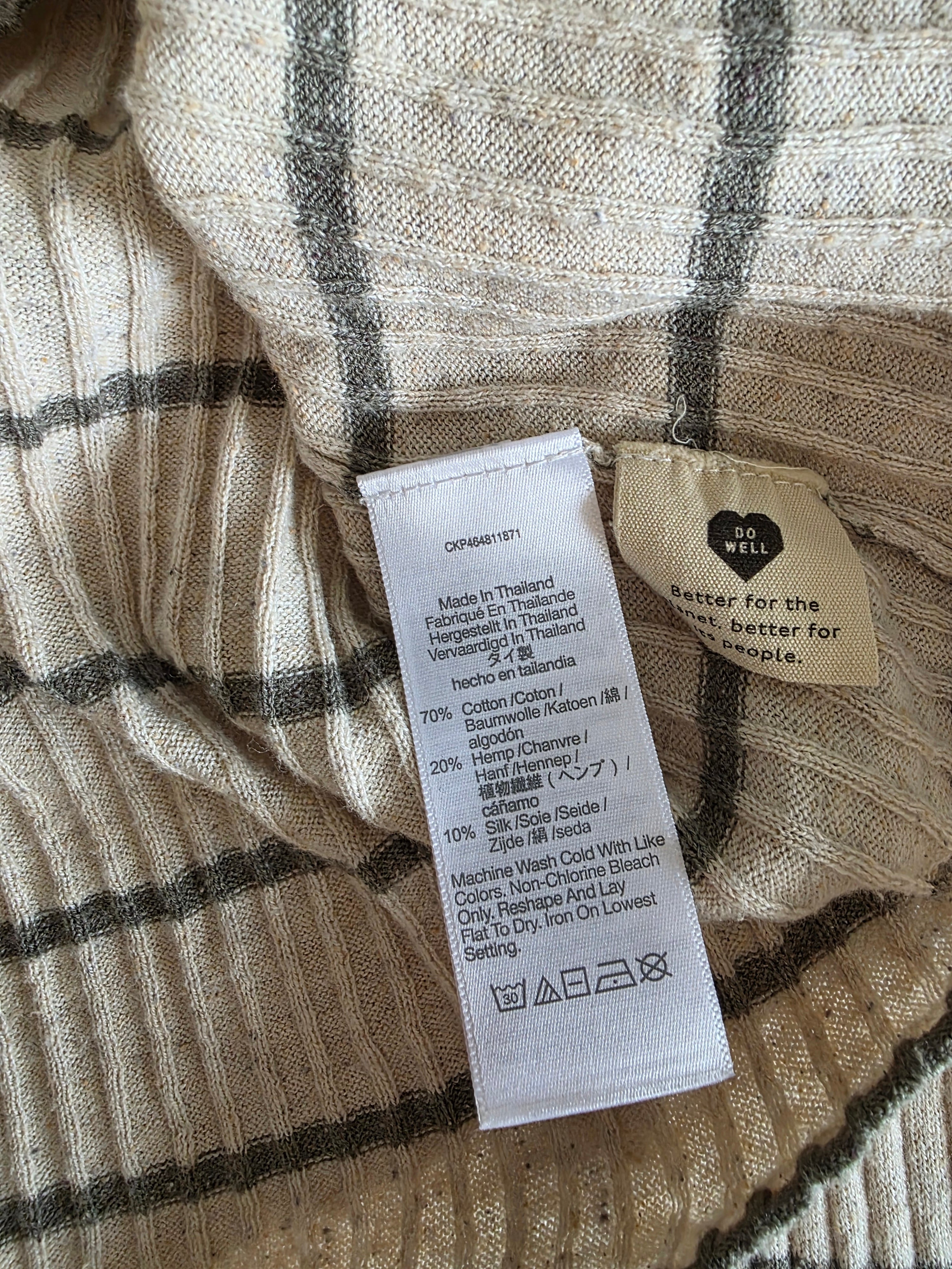 Madewell Striped Crewneck Sweater Tee (M)