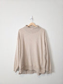 Aerie Oat Mockneck Sweatshirt (S)