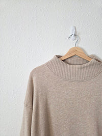 Aerie Oat Mockneck Sweatshirt (S)