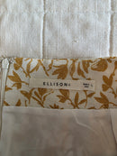 Ellison Yellow Floral Midi Skirt (L)