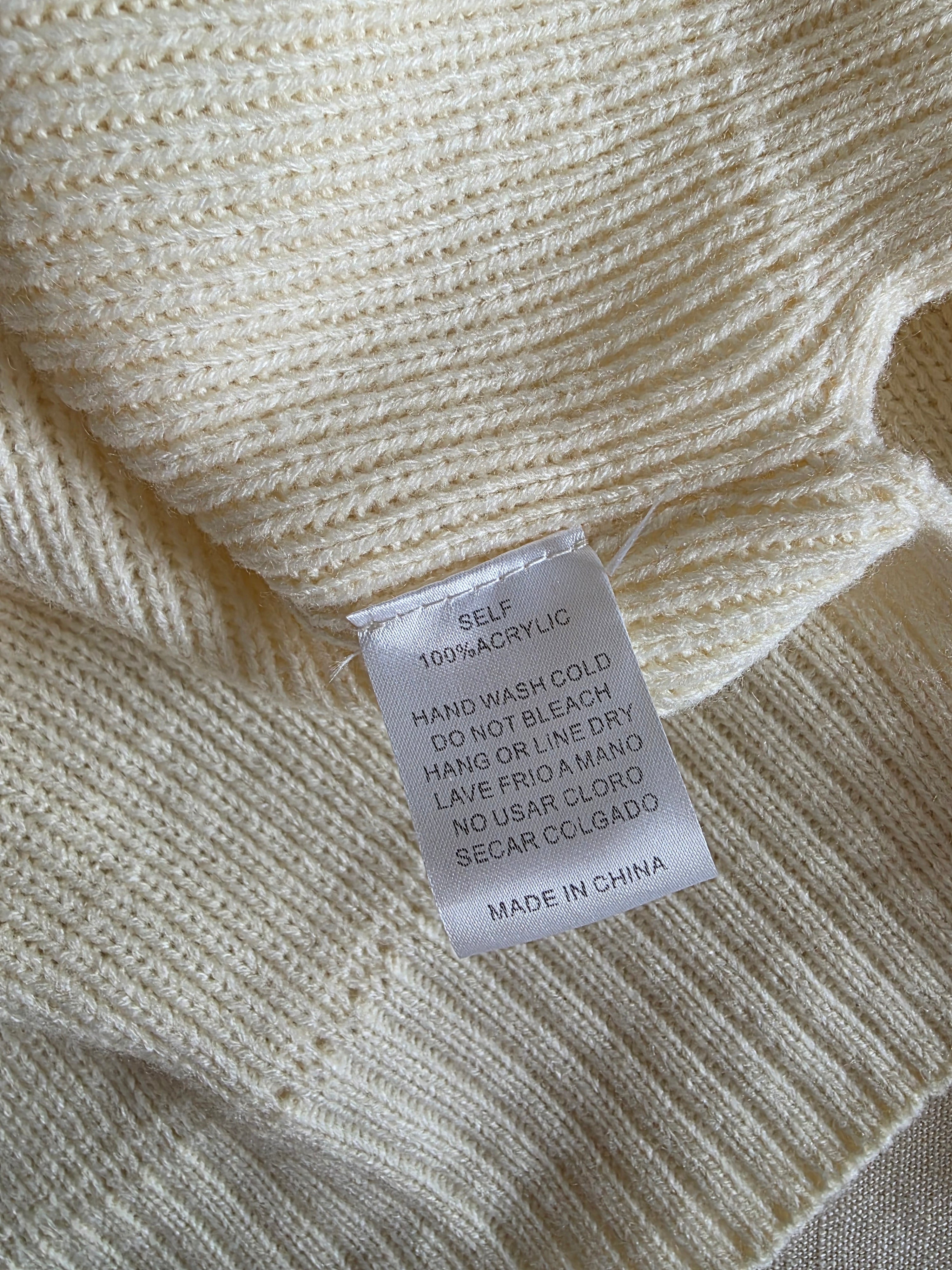 Easel Oversized Ribbed Sweater (S)