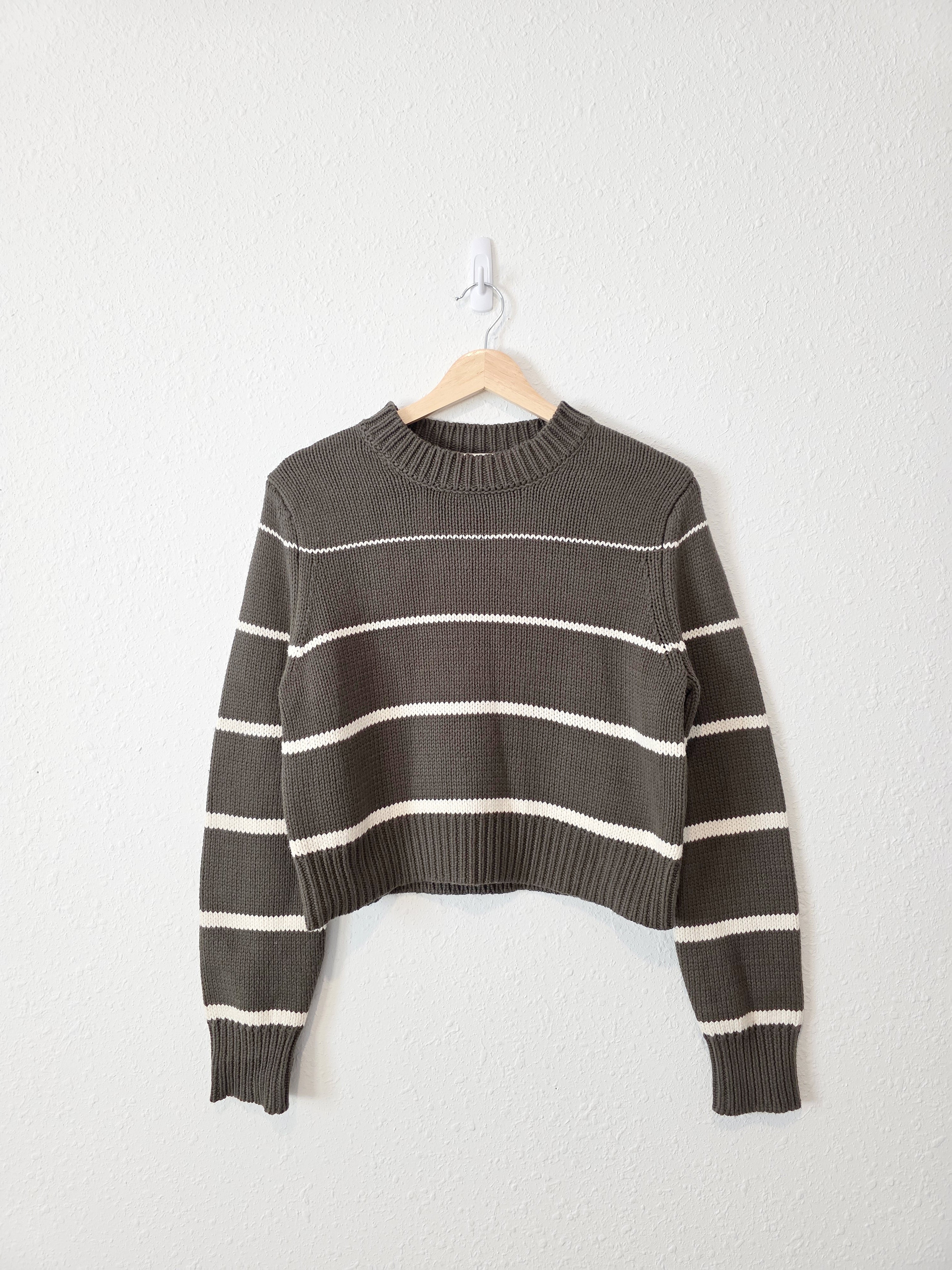 Z Supply Green Striped Sweater (S)