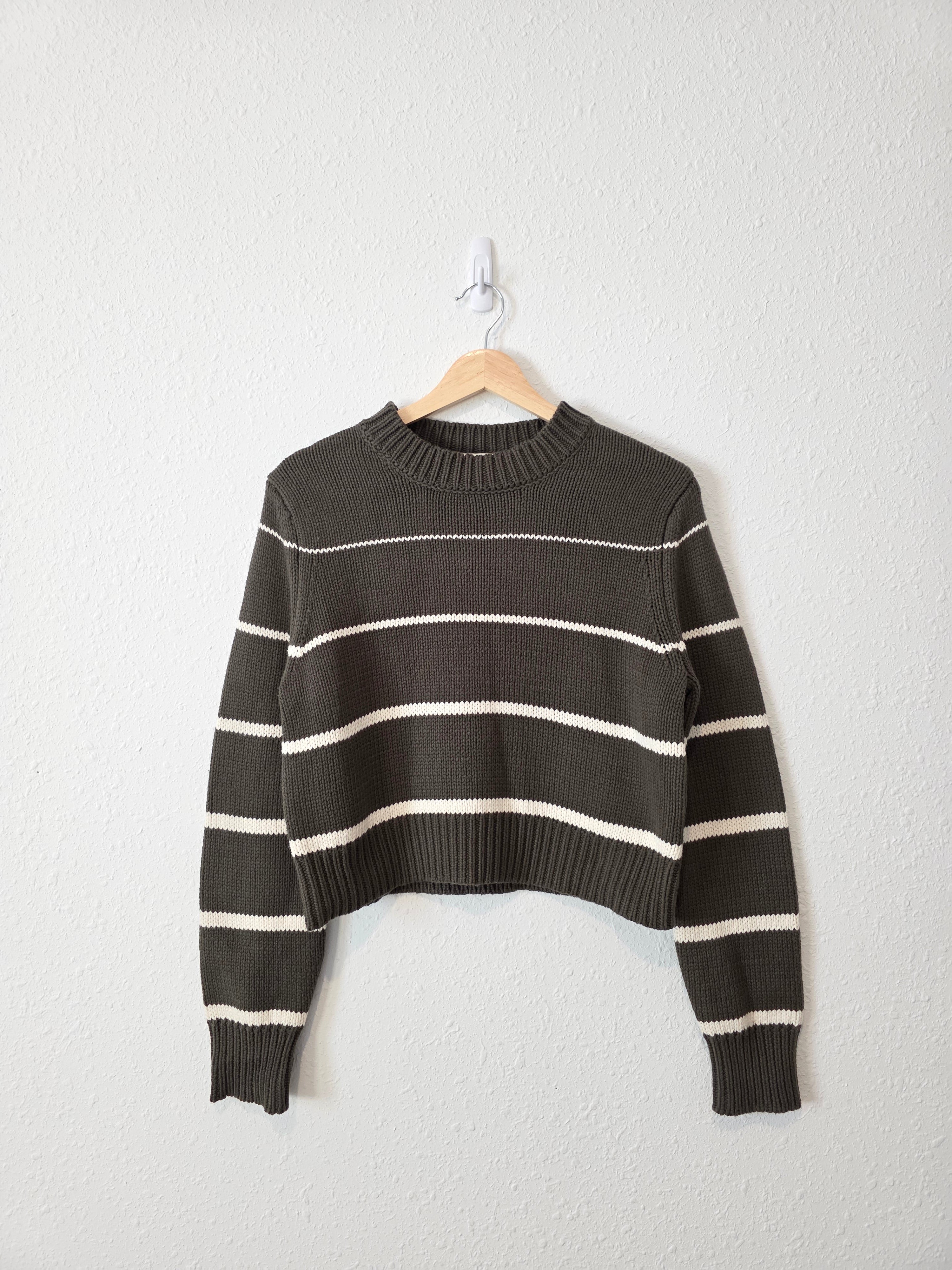 Z Supply Green Striped Sweater (S)