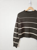 Z Supply Green Striped Sweater (S)