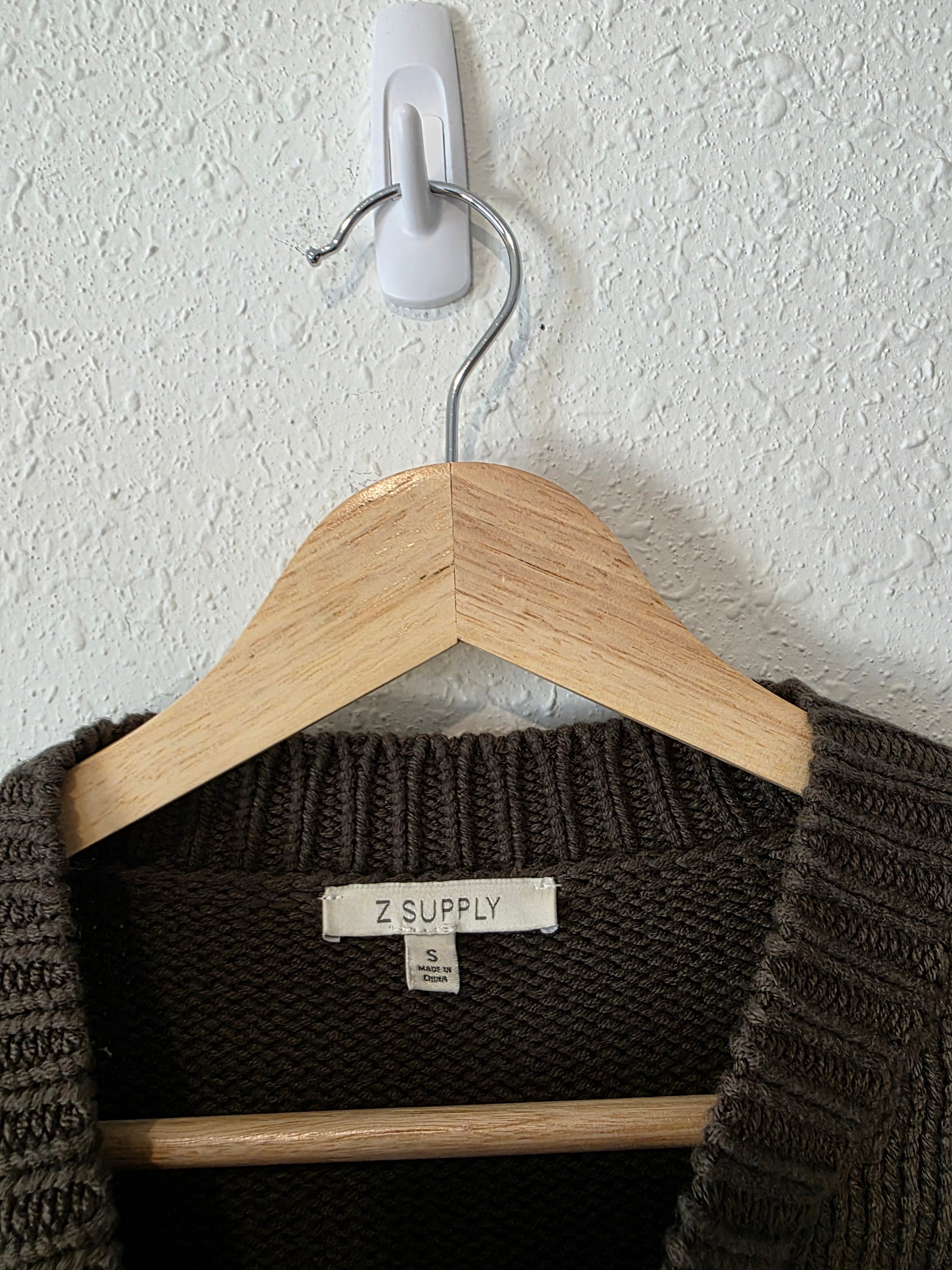 Z Supply Green Striped Sweater (S)