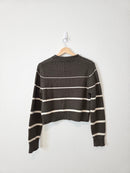 Z Supply Green Striped Sweater (S)