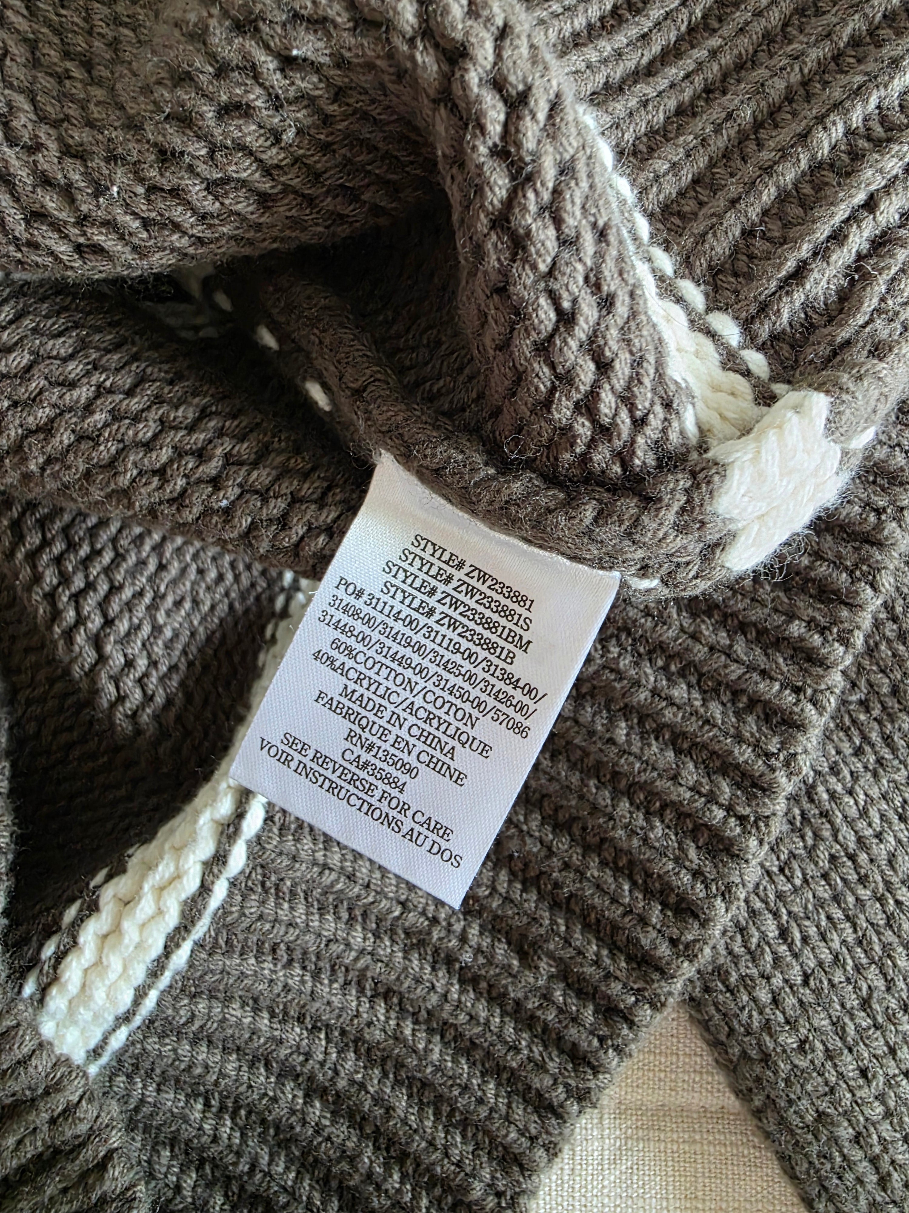 Z Supply Green Striped Sweater (S)