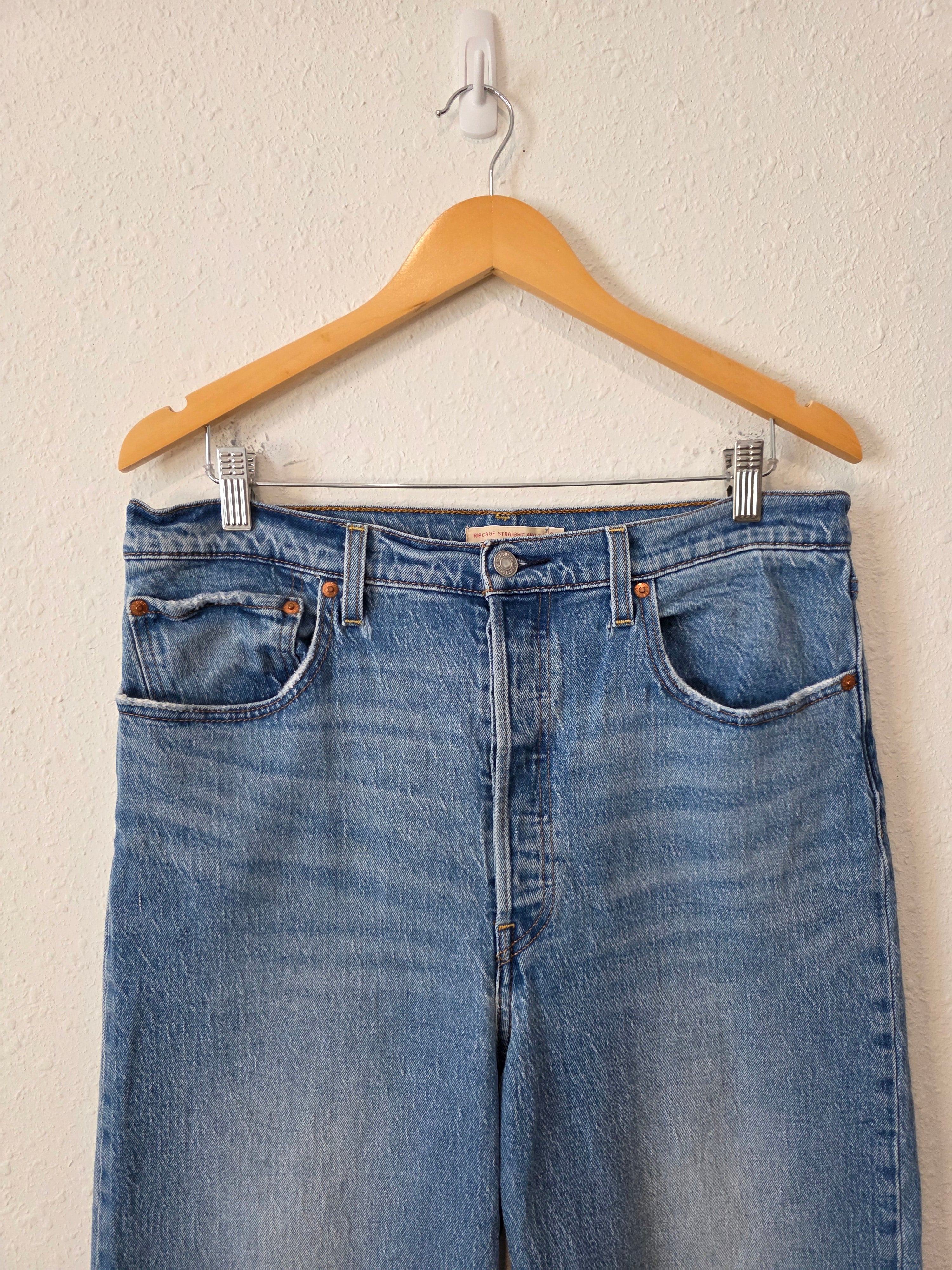 Levi's Ribcage Straight Jeans (33)