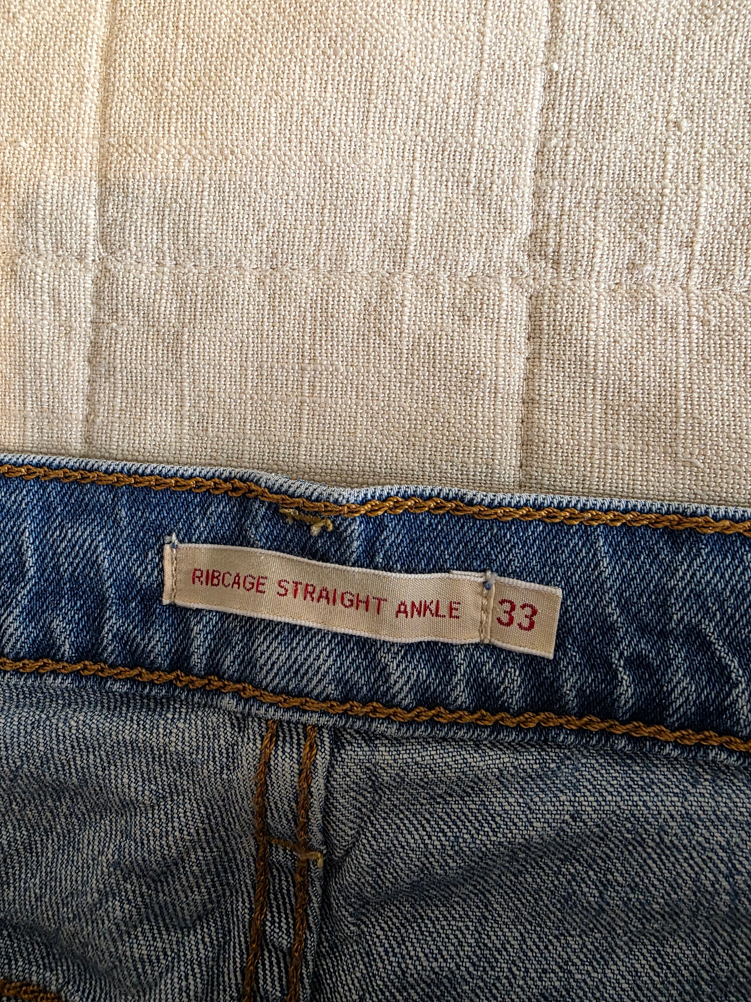 Levi's Ribcage Straight Jeans (33)