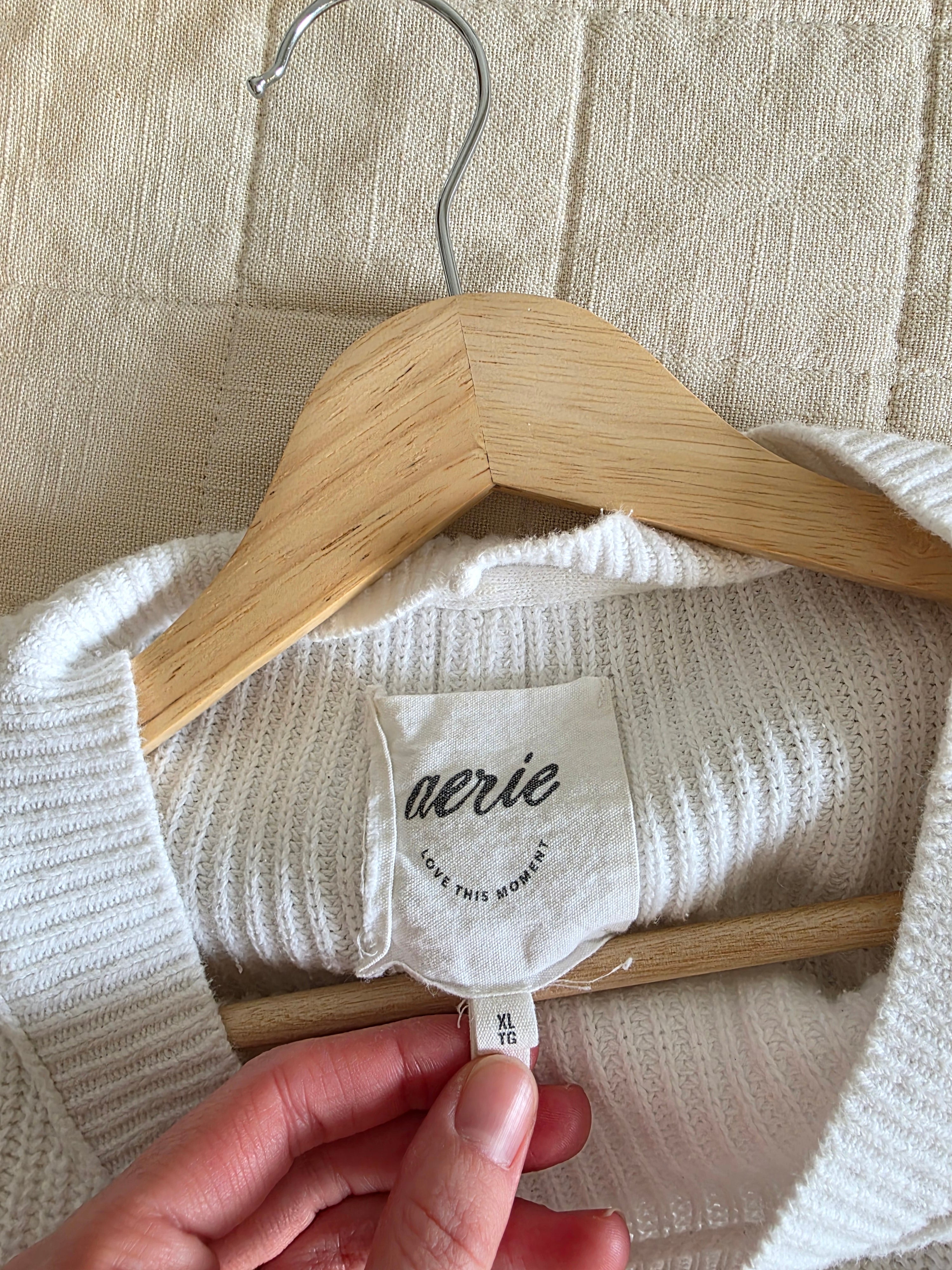 Aerie Oversized Ribbed Sweater (XL)
