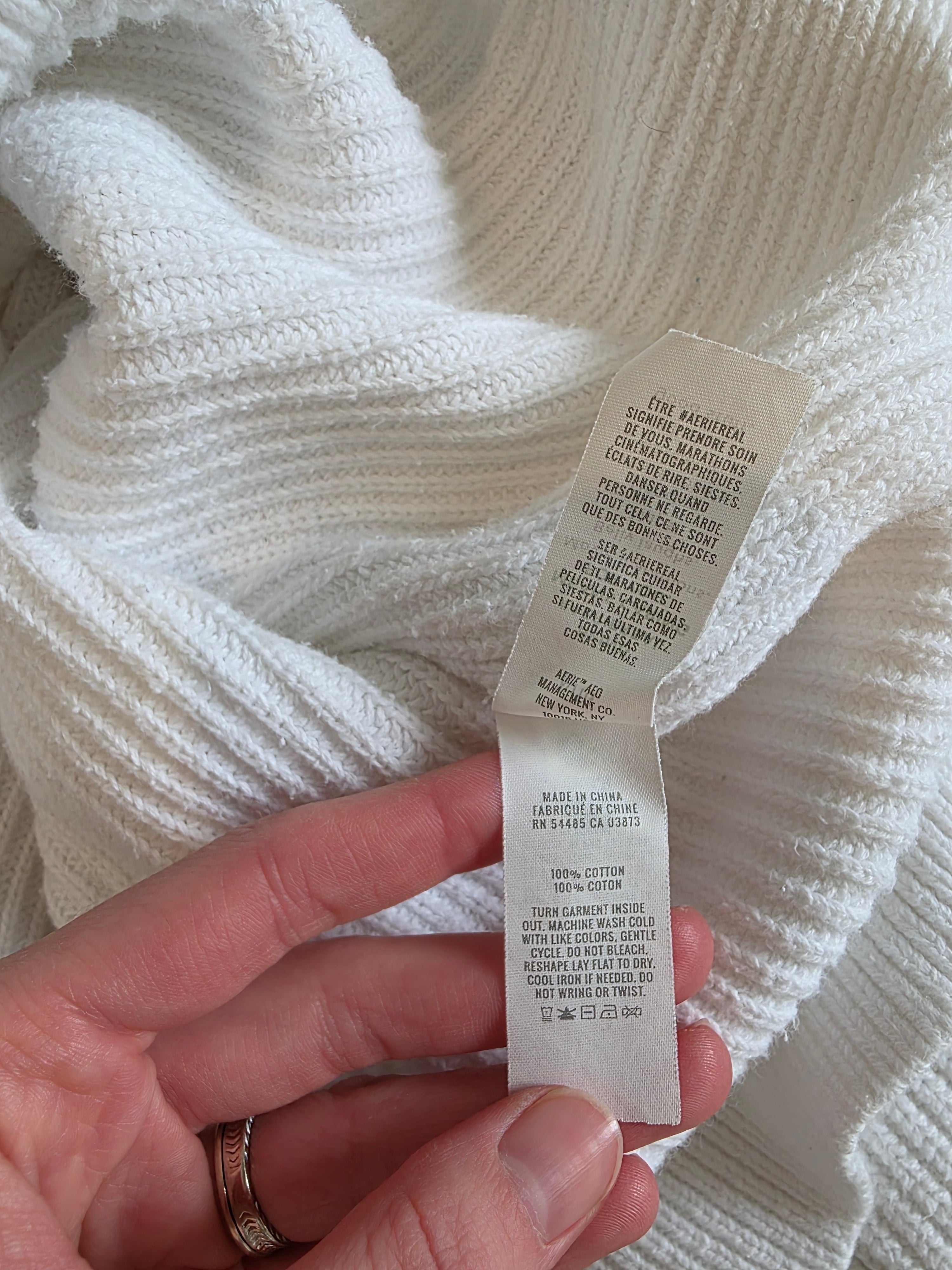 Aerie Oversized Ribbed Sweater (XL)