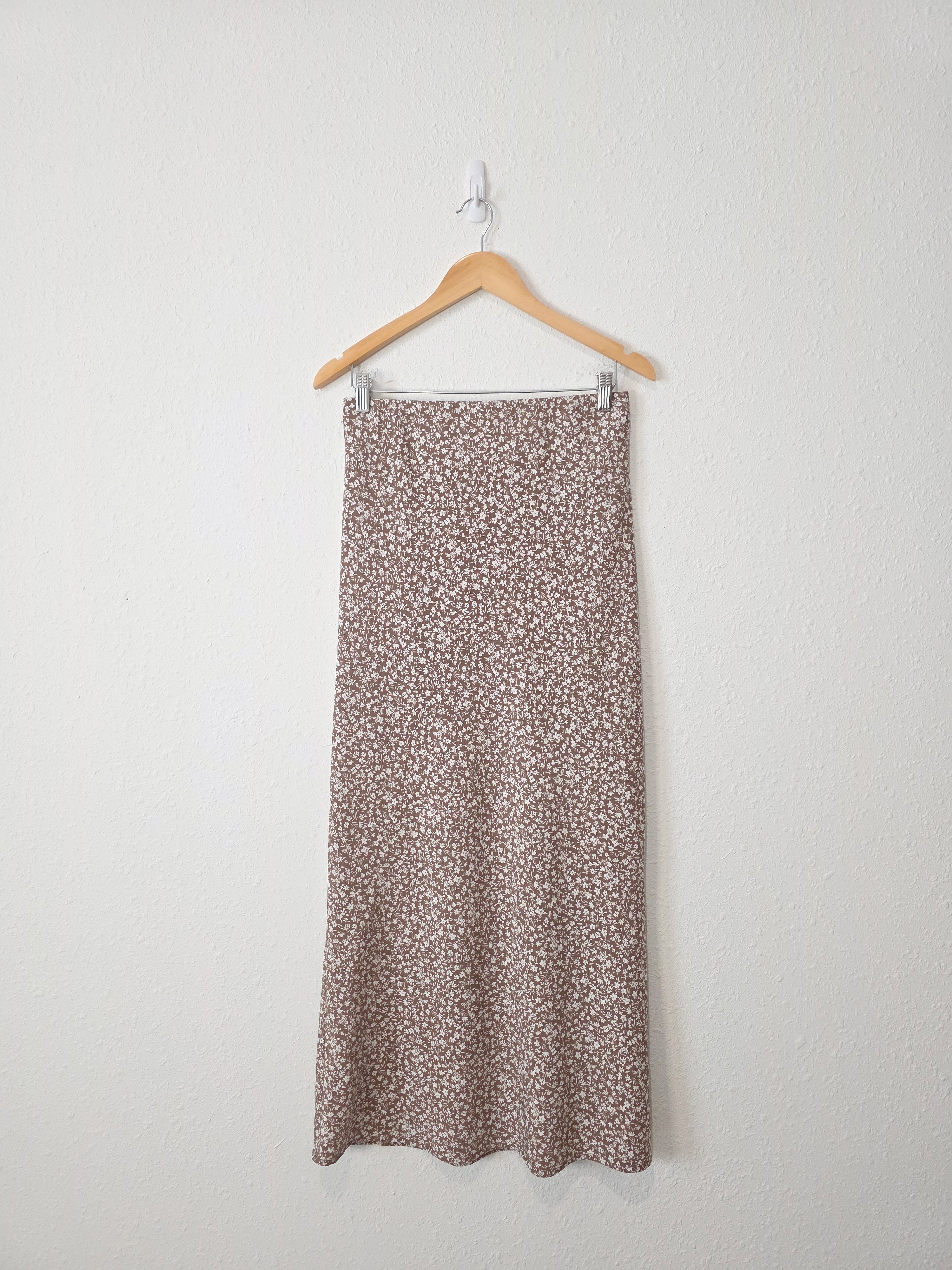 Altar'd State Brown Floral Skirt (L)