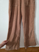 Aerie Corduroy Kick Flare Overalls (M)