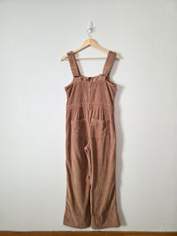 Aerie Corduroy Kick Flare Overalls (M)
