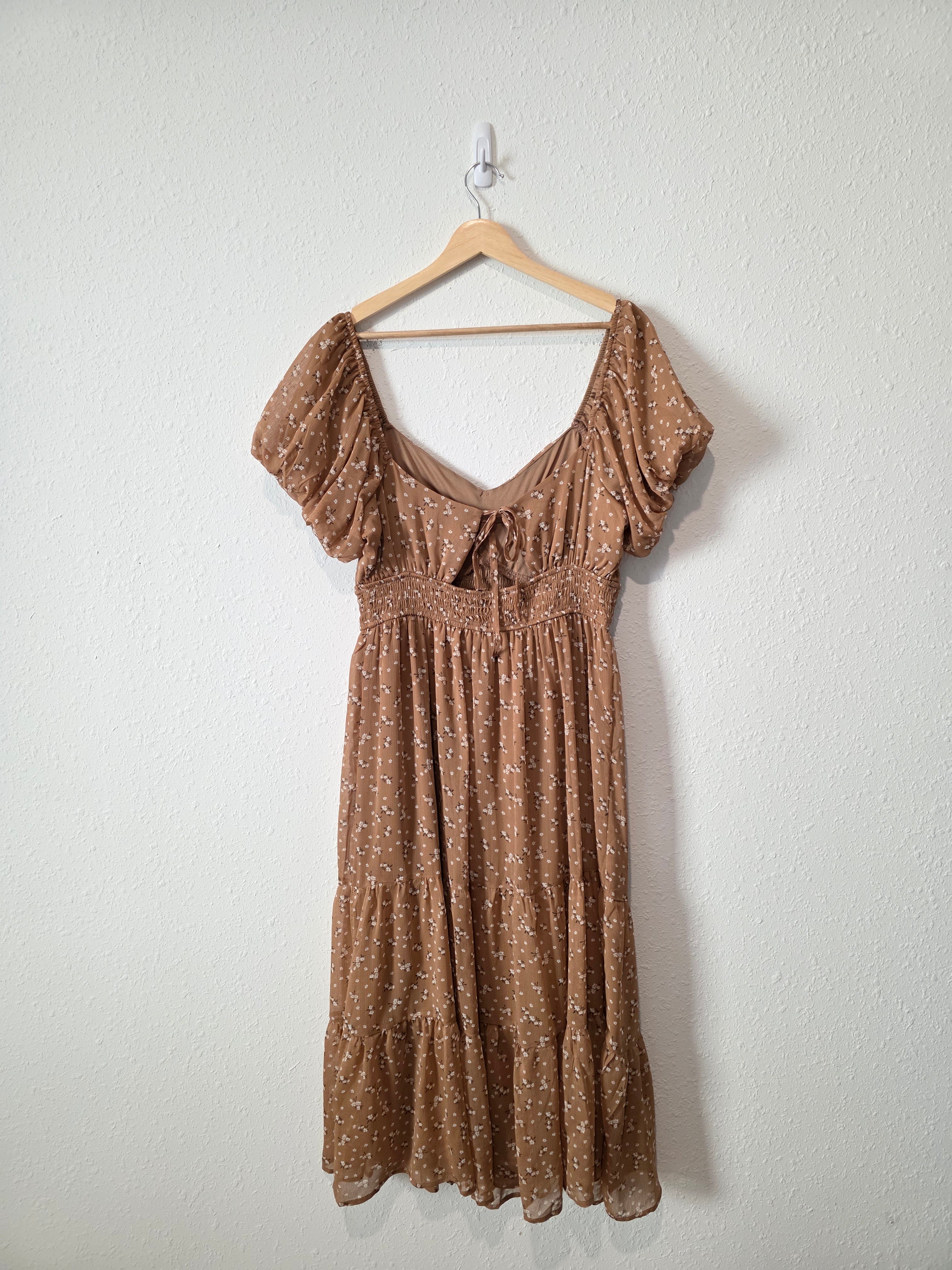 Ditsy Floral Midi Dress (XL)
