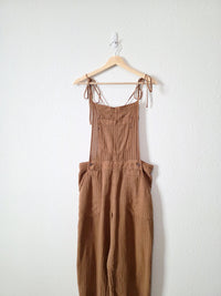 Free People Linen Cotton Overalls (M)