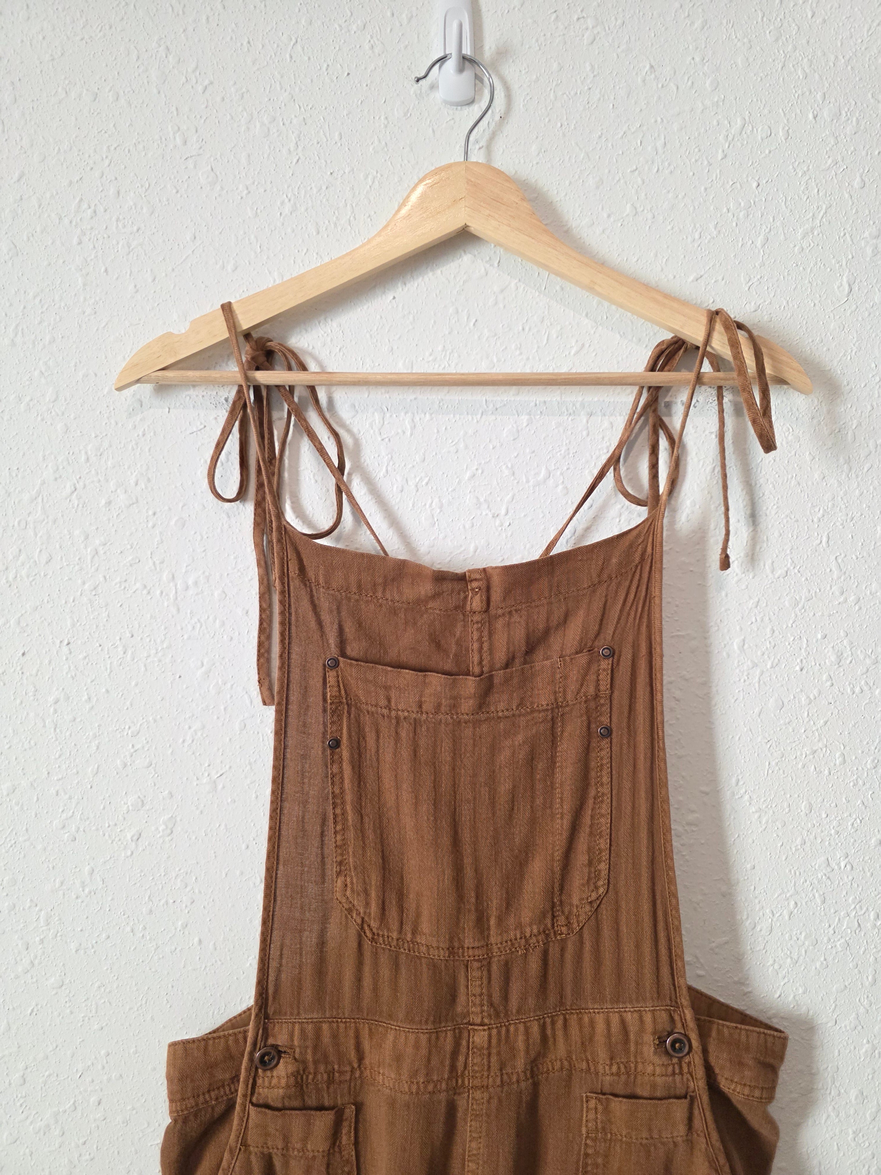 Free People Linen Cotton Overalls (M)