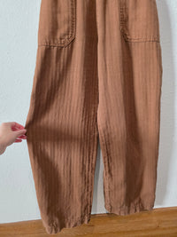 Free People Linen Cotton Overalls (M)