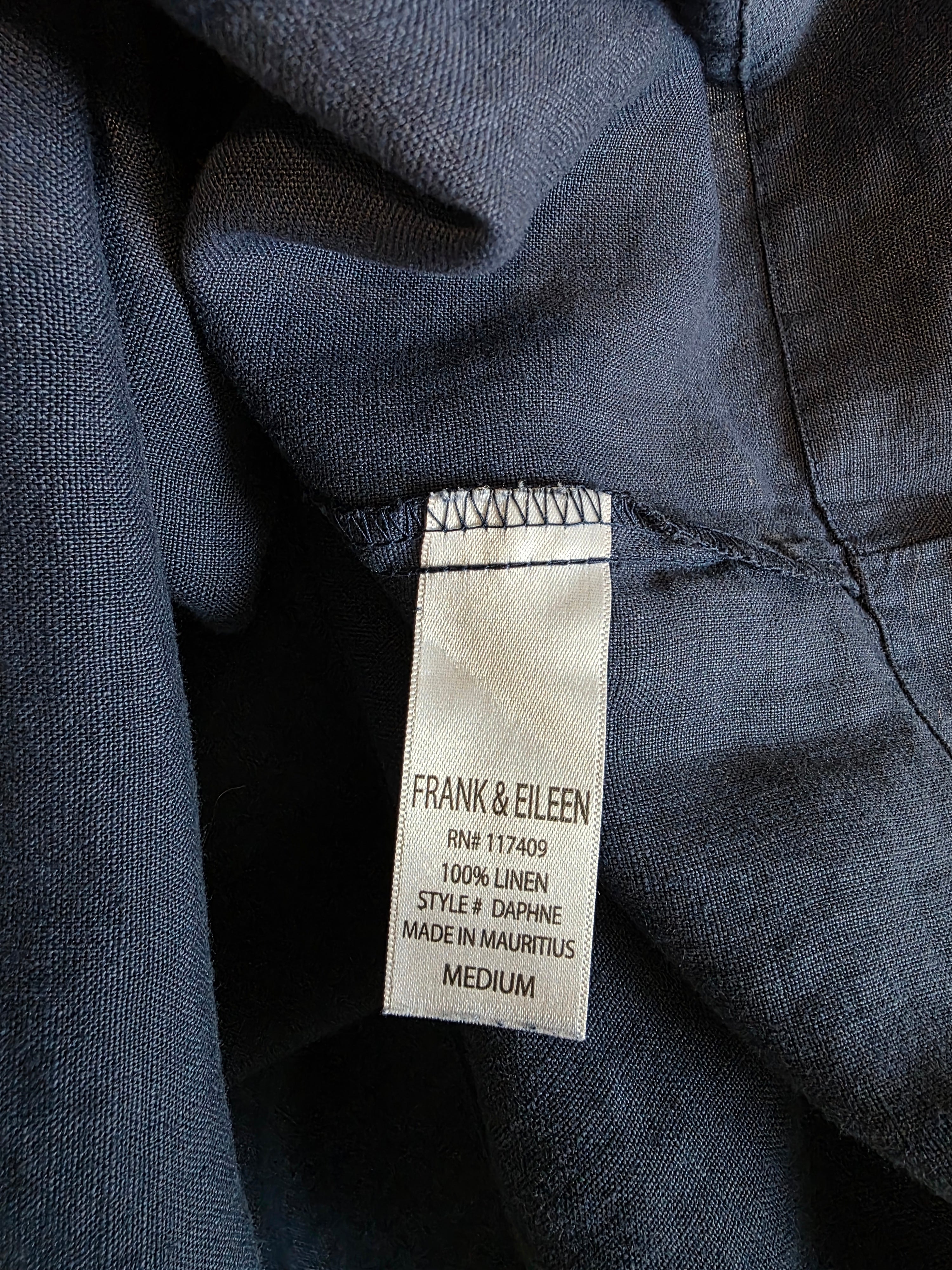 Frank & Eileen Daphne Linen Midi Dress (M)