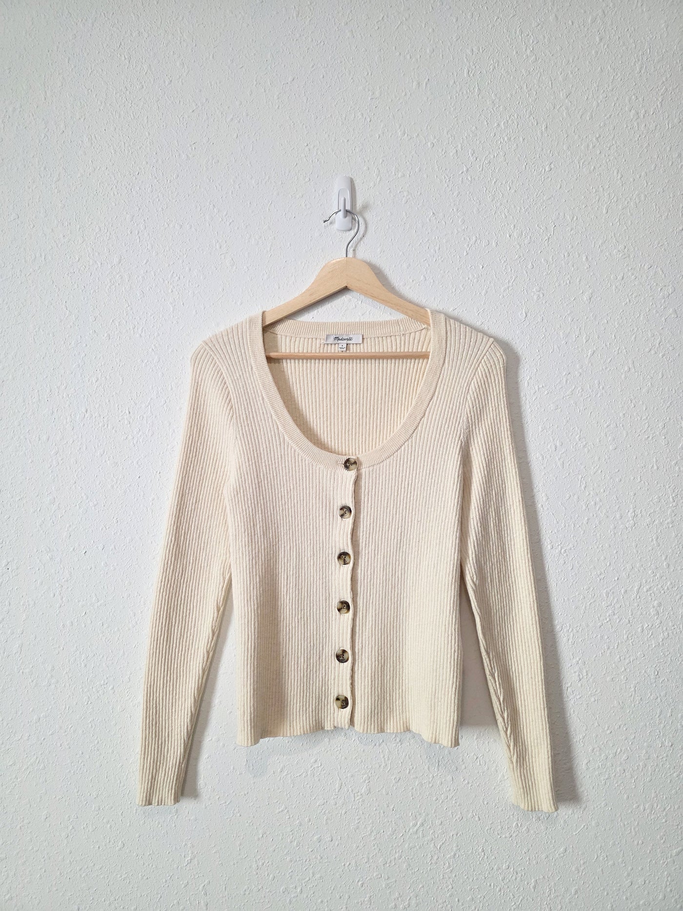 Madewell Cream Cardigan Sweater (S)