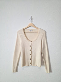 Madewell Cream Cardigan Sweater (S)