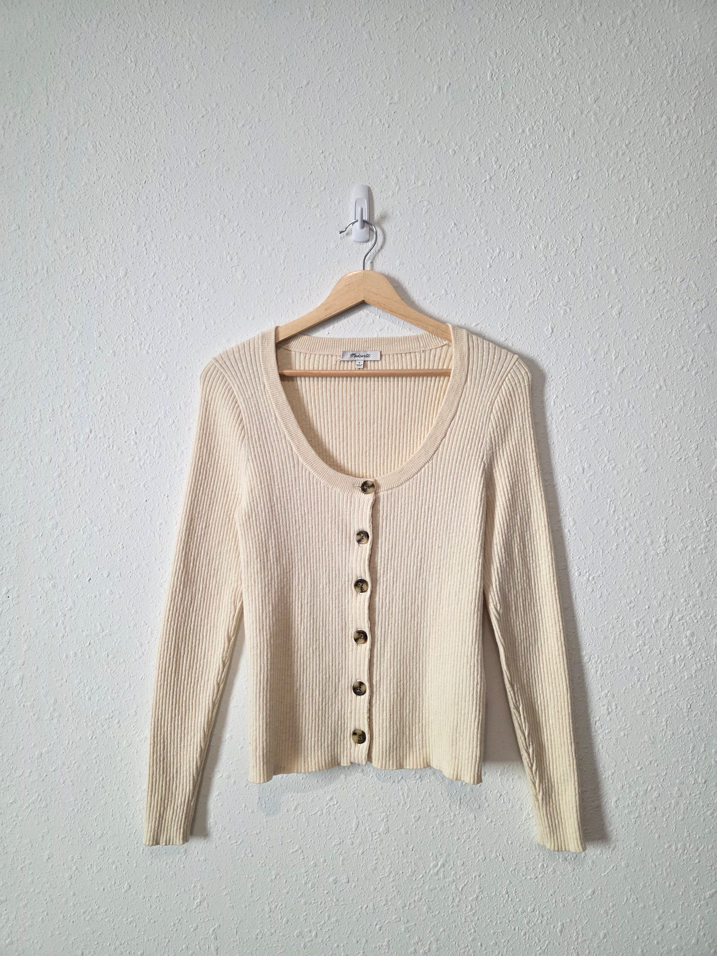Madewell Cream Cardigan Sweater (S)