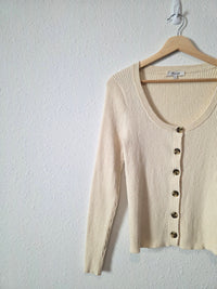 Madewell Cream Cardigan Sweater (S)