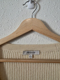 Madewell Cream Cardigan Sweater (S)