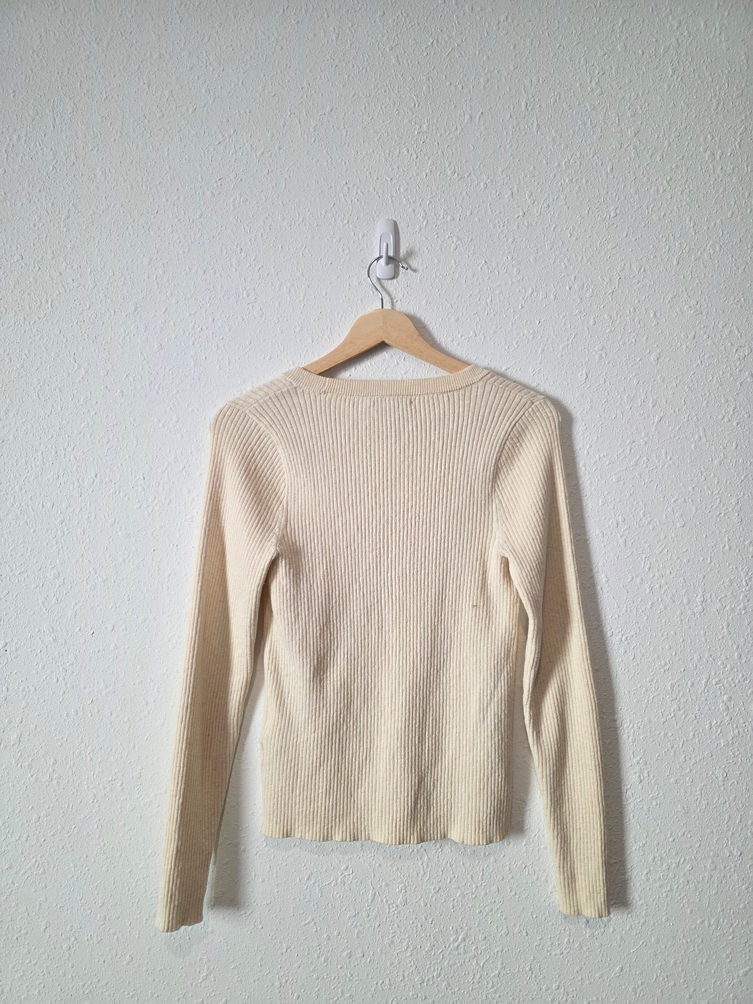 Madewell Cream Cardigan Sweater (S)