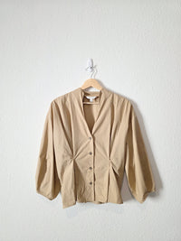 Banana Republic Poplin Cinch Waist Shirt (S)