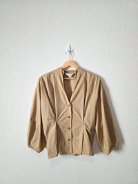 Banana Republic Poplin Cinch Waist Shirt (S)