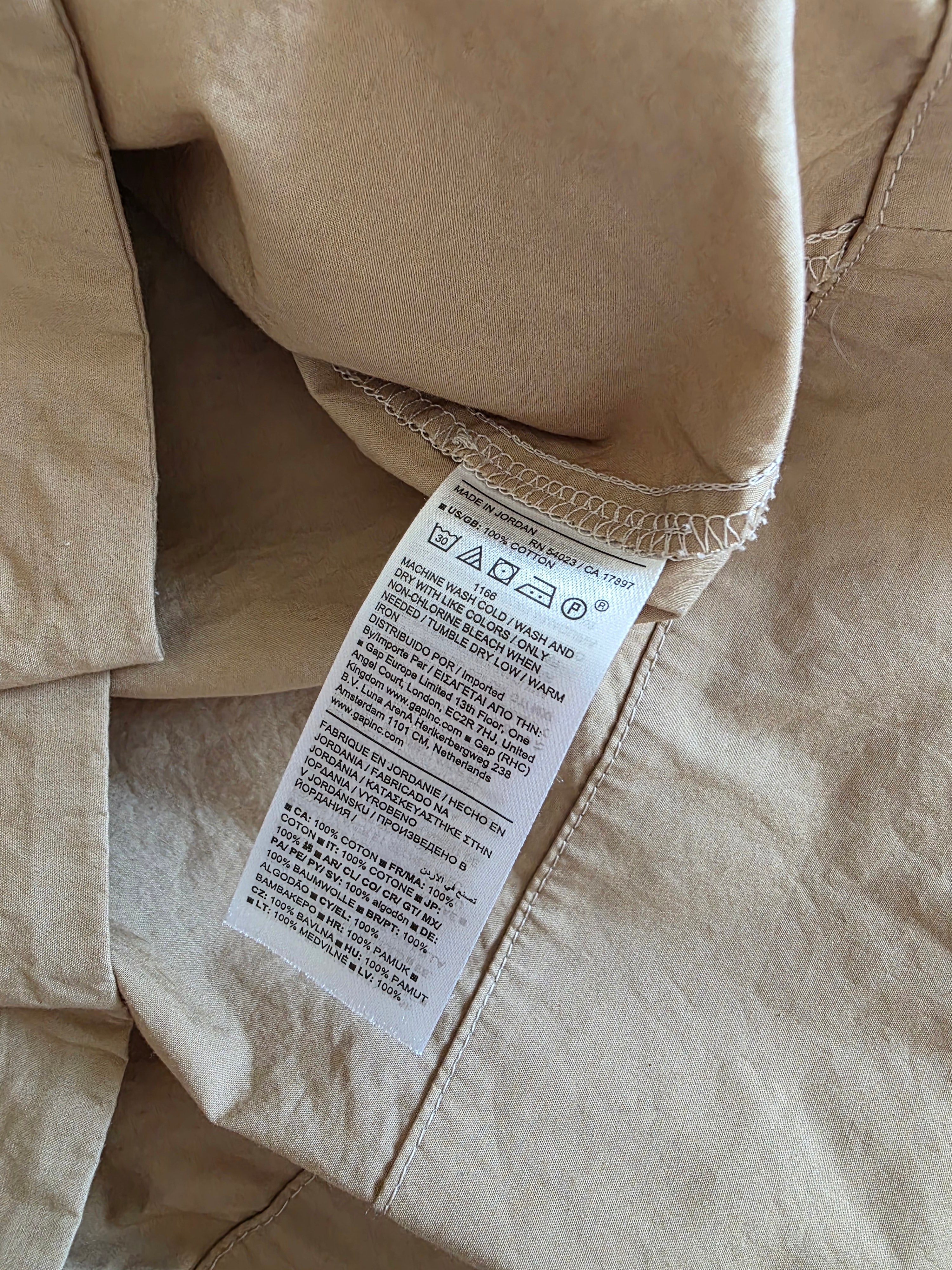 Banana Republic Poplin Cinch Waist Shirt (S)