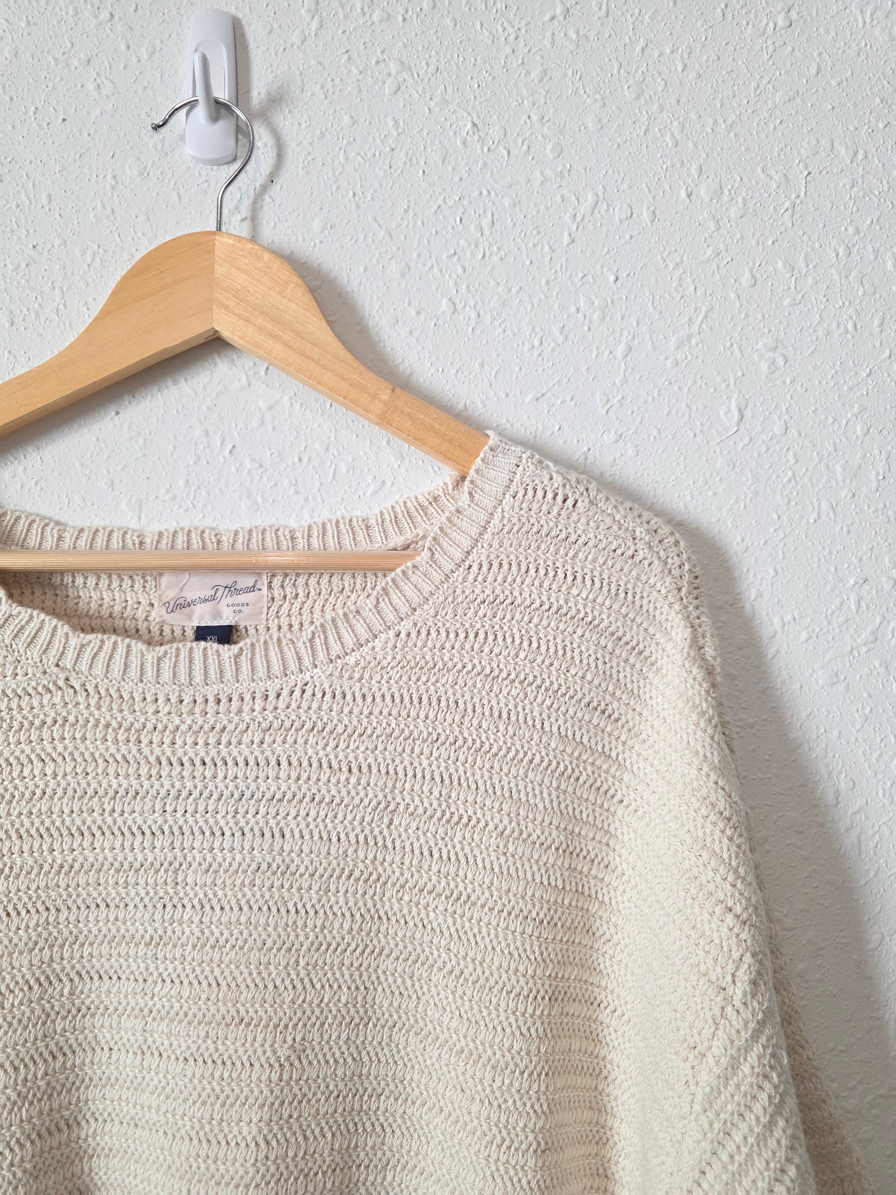 NEW Boxy Knit Sweater Tee (XXL)