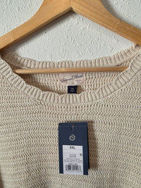 NEW Boxy Knit Sweater Tee (XXL)