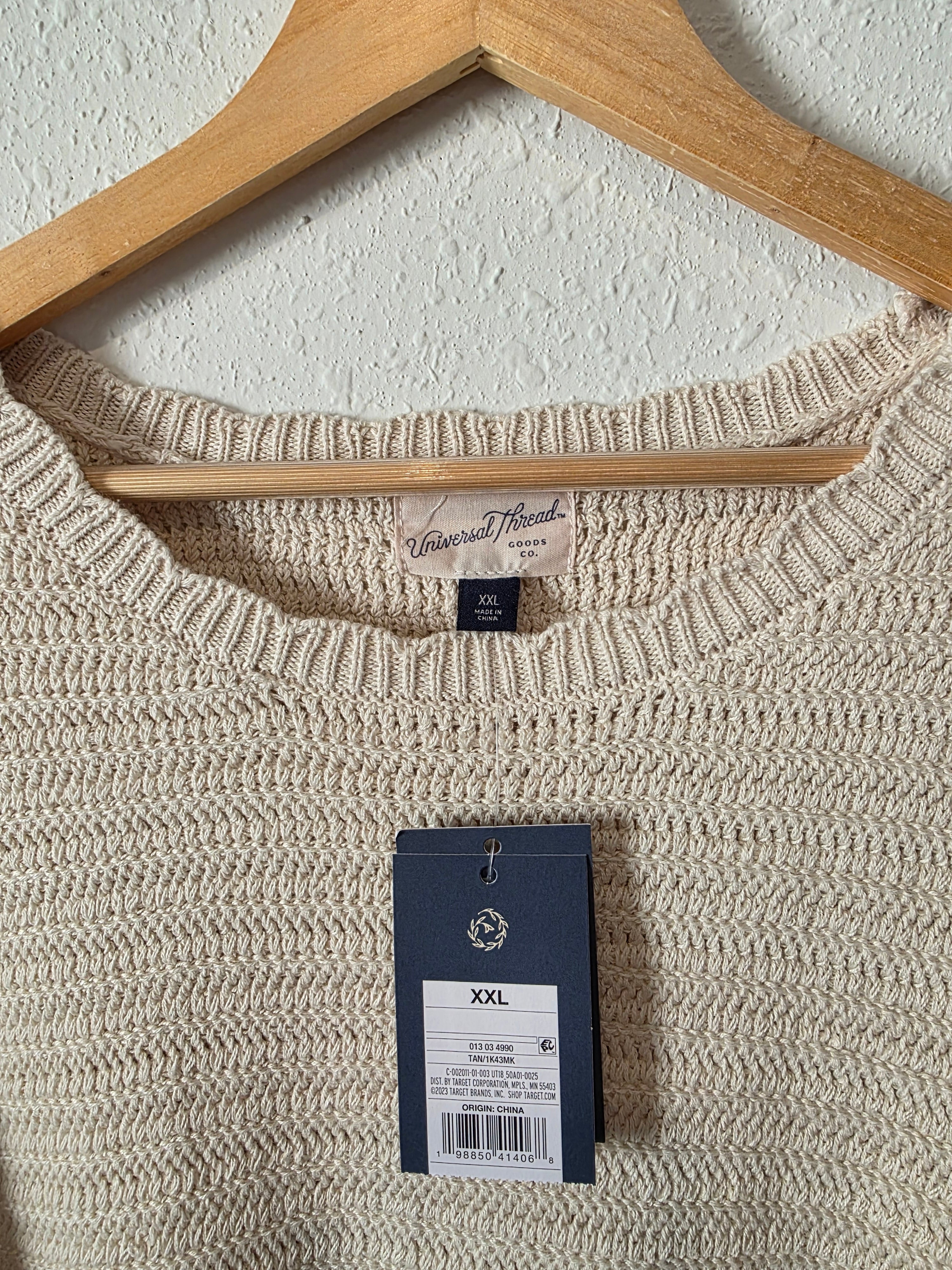 NEW Boxy Knit Sweater Tee (XXL)