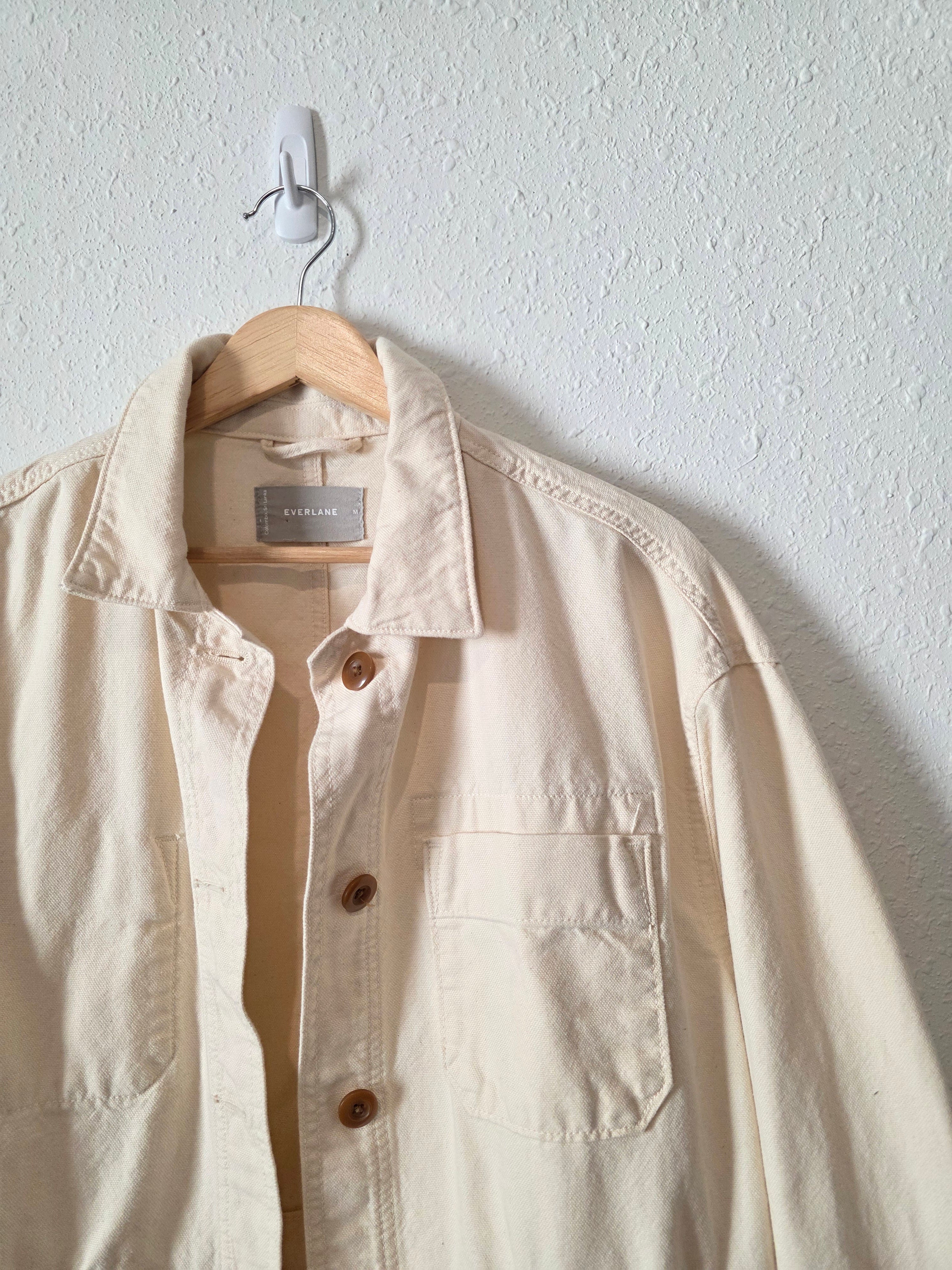 Everlane Ecru Chore Jacket (M)
