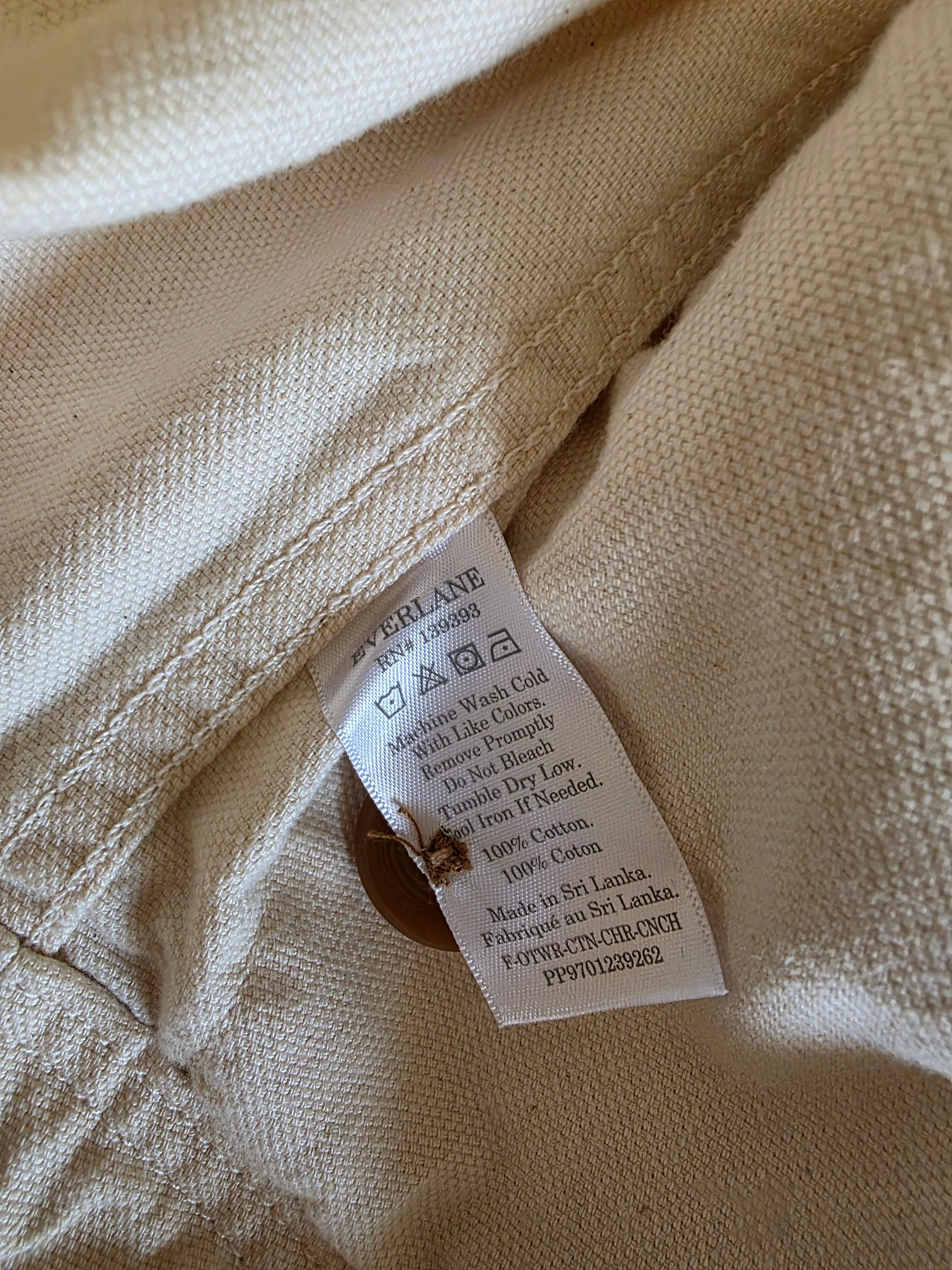 Everlane Ecru Chore Jacket (M)
