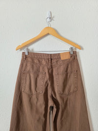 Brown Wide Leg Jeans (6)