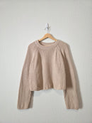 All Row Chunky Cotton Sweater (L)
