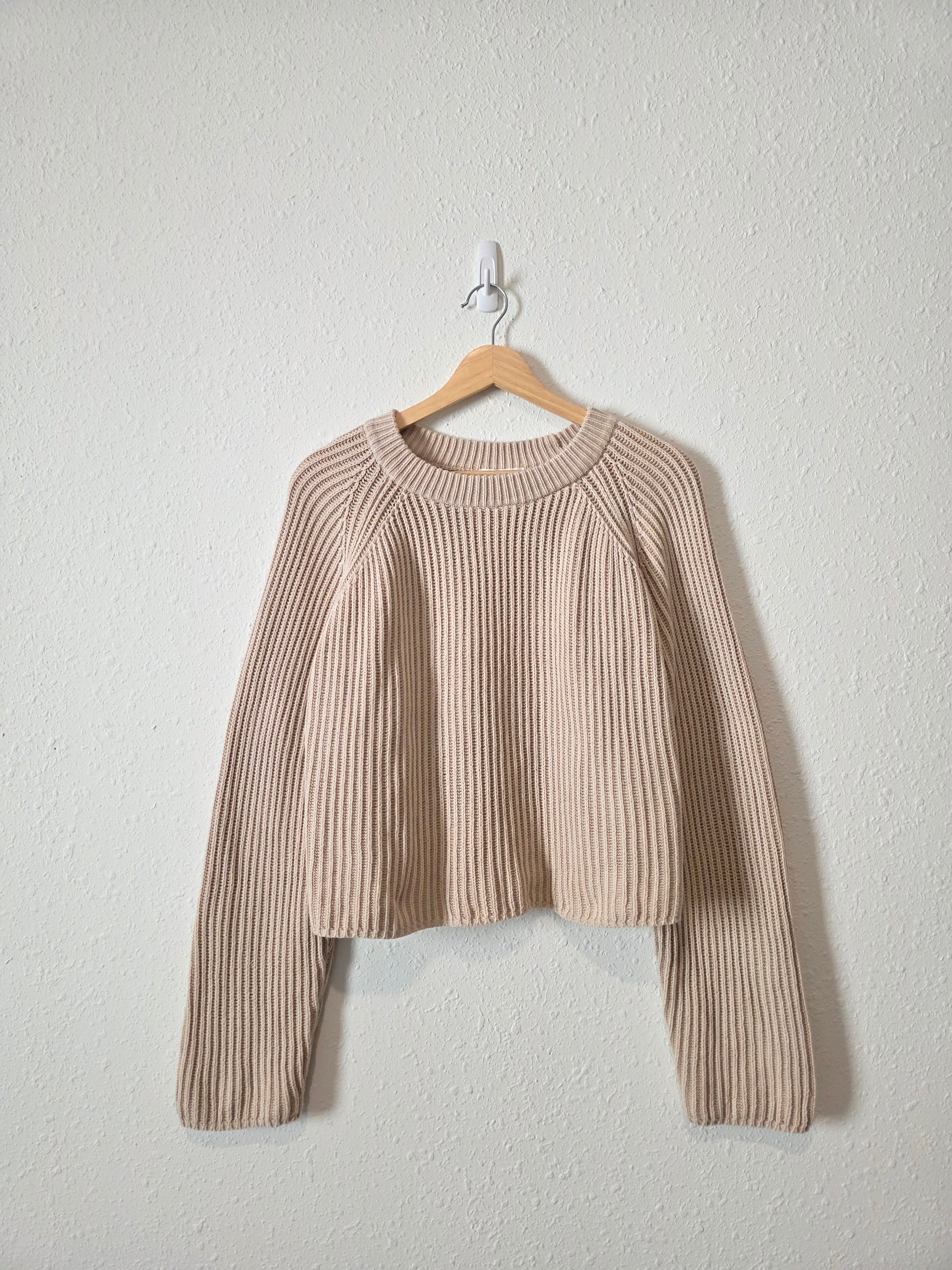 All Row Chunky Cotton Sweater (L)