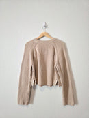 All Row Chunky Cotton Sweater (L)