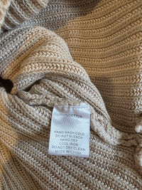 All Row Chunky Cotton Sweater (L)