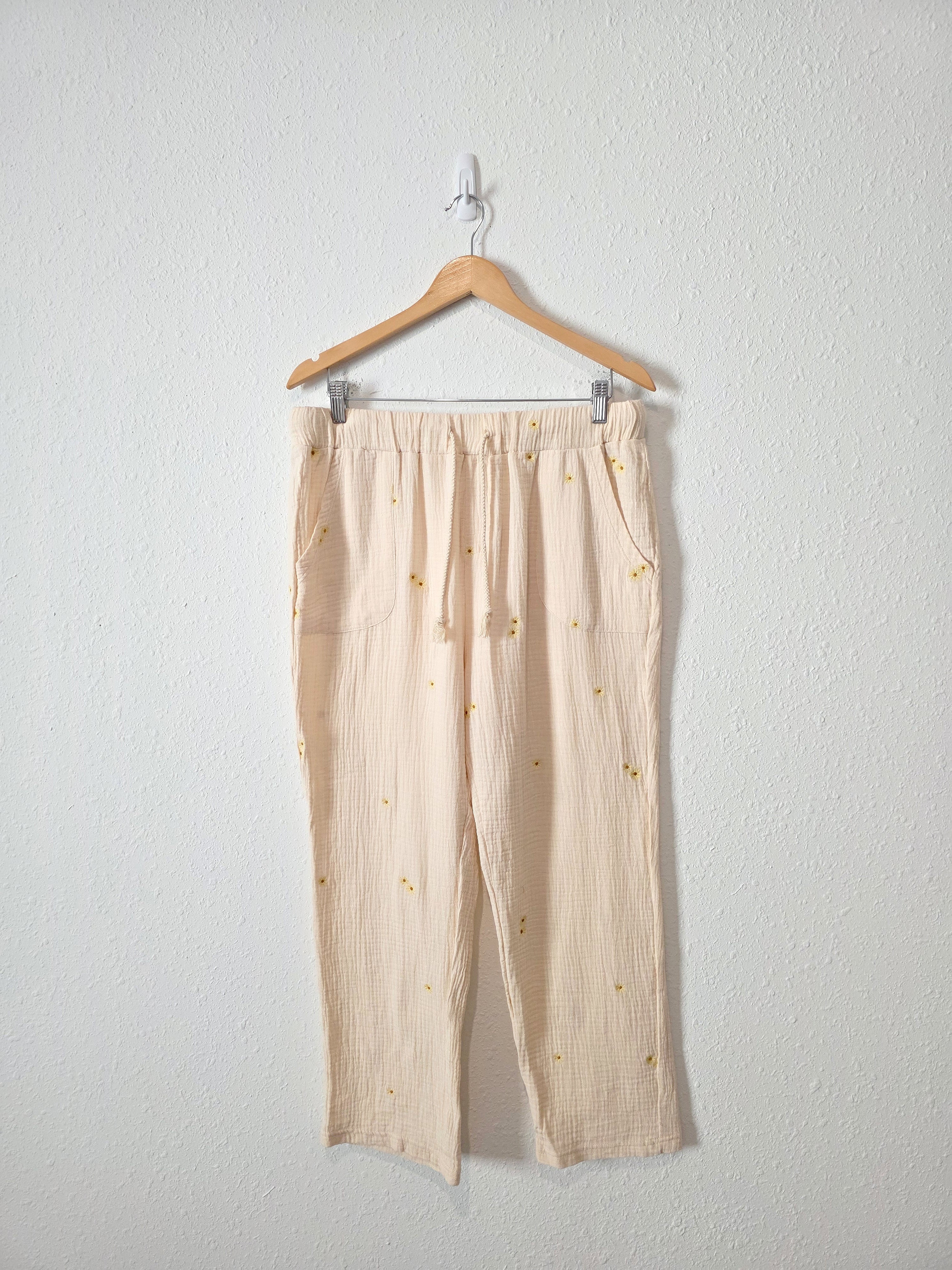 Roolee Daisy Cotton Gauze Pants (L)