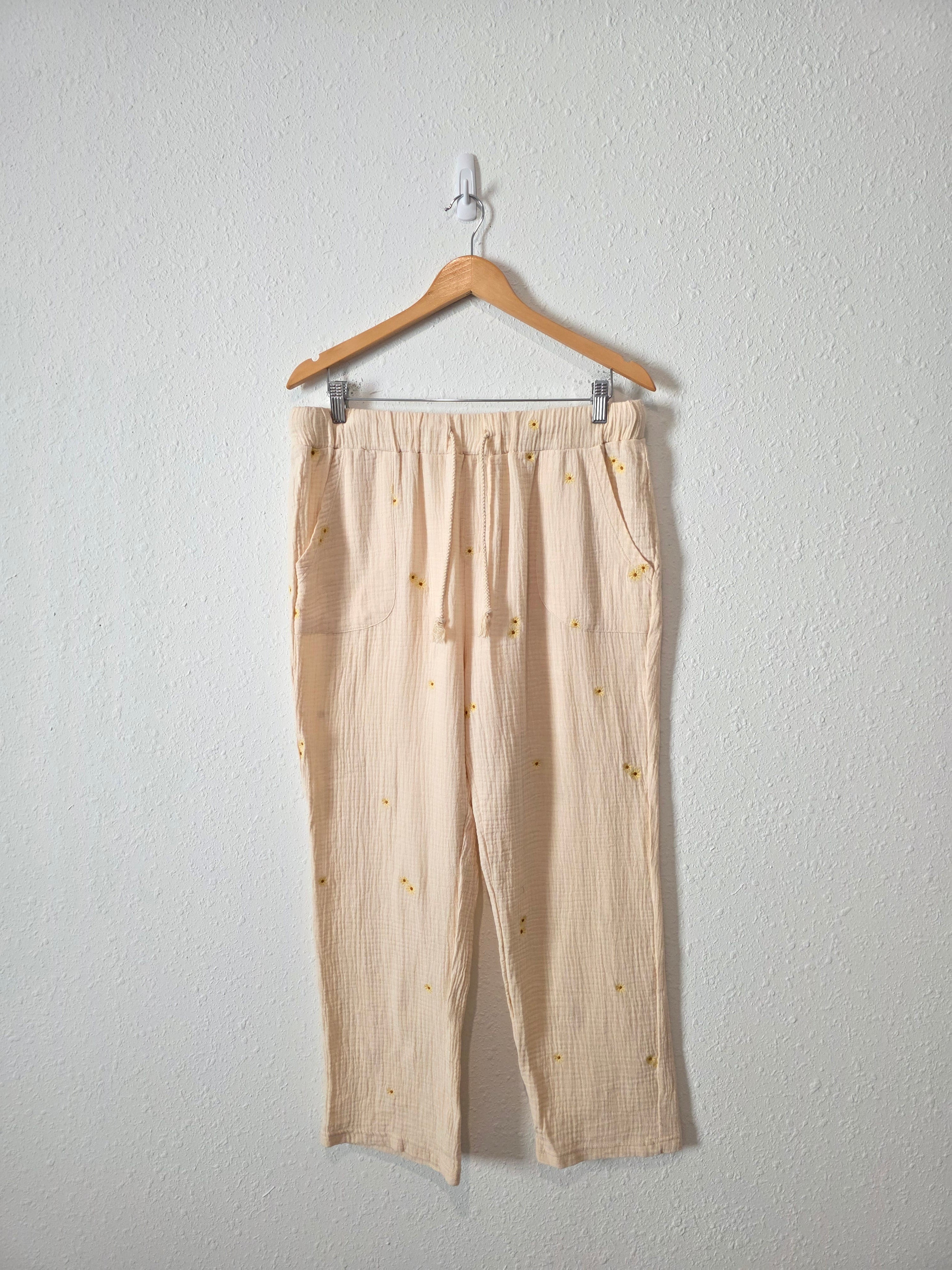 Roolee Daisy Cotton Gauze Pants (L)