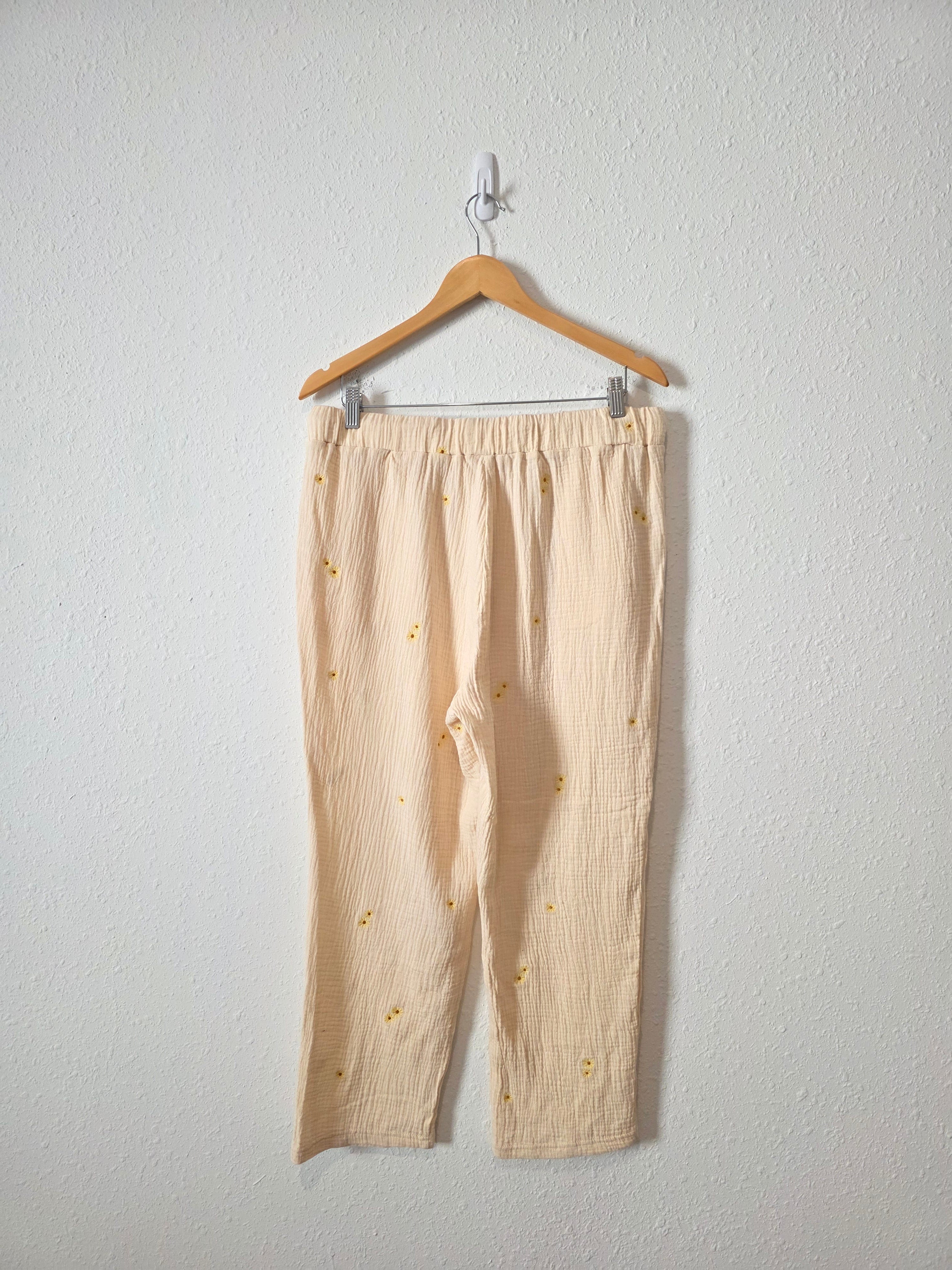 Roolee Daisy Cotton Gauze Pants (L)
